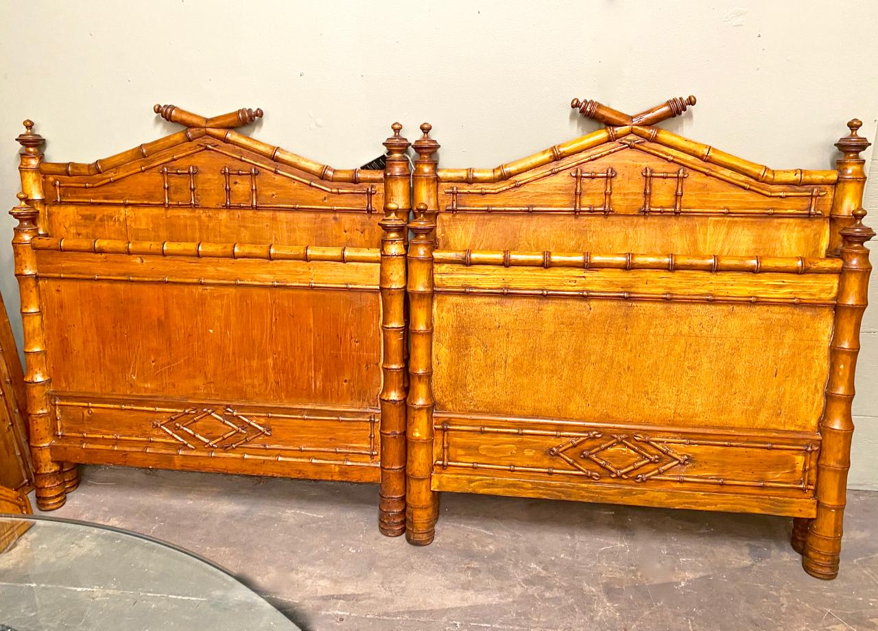 antique bamboo bed