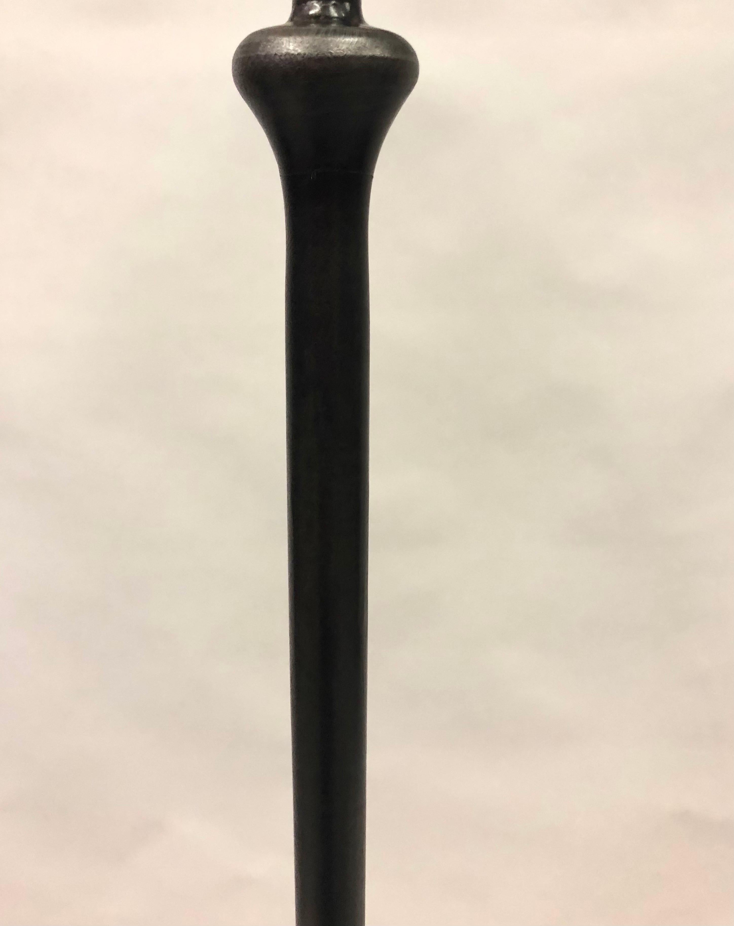 Pair French Forged Iron 'Star' Floor Lamps after Giacometti, Jean Michel Frank For Sale 4
