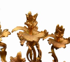 Pair French Gilt Cherub Candelabras Clodion 1880