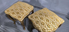 Pair French Gilt Stools