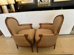 Coppia di bergeres francesi in stile Luigi XVI