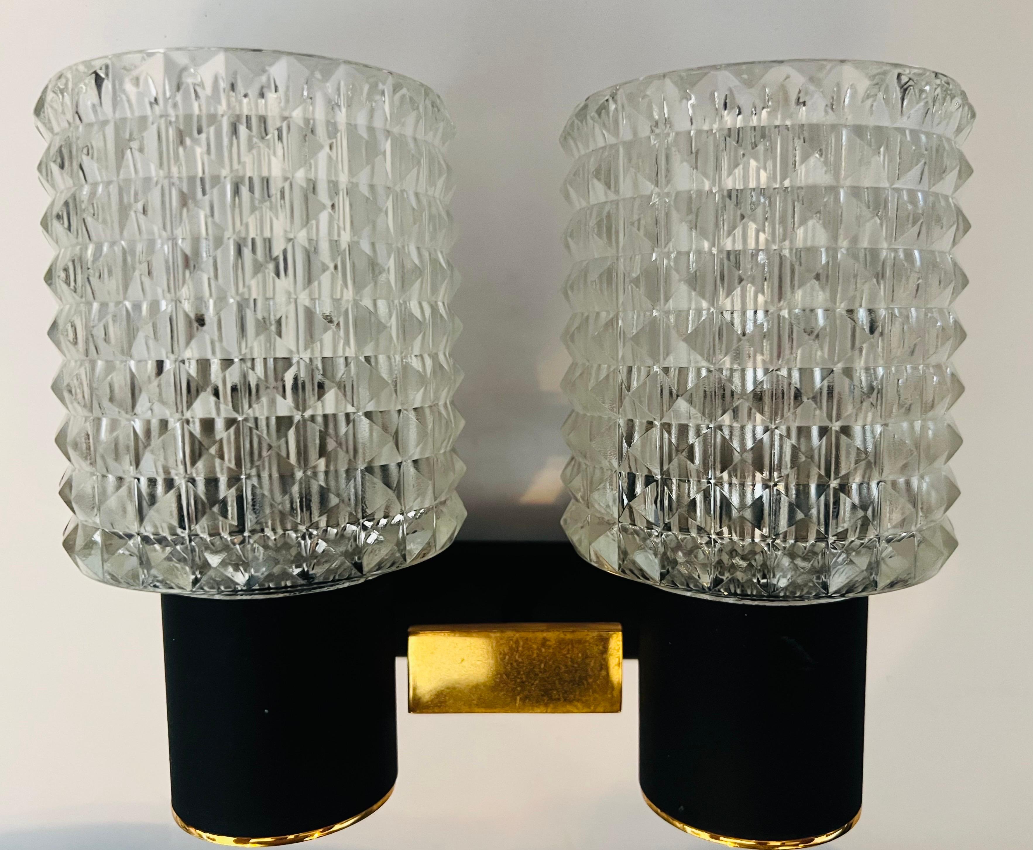 Pair French Lunel 1960s Mid-Century Wall Lights For Sale 5