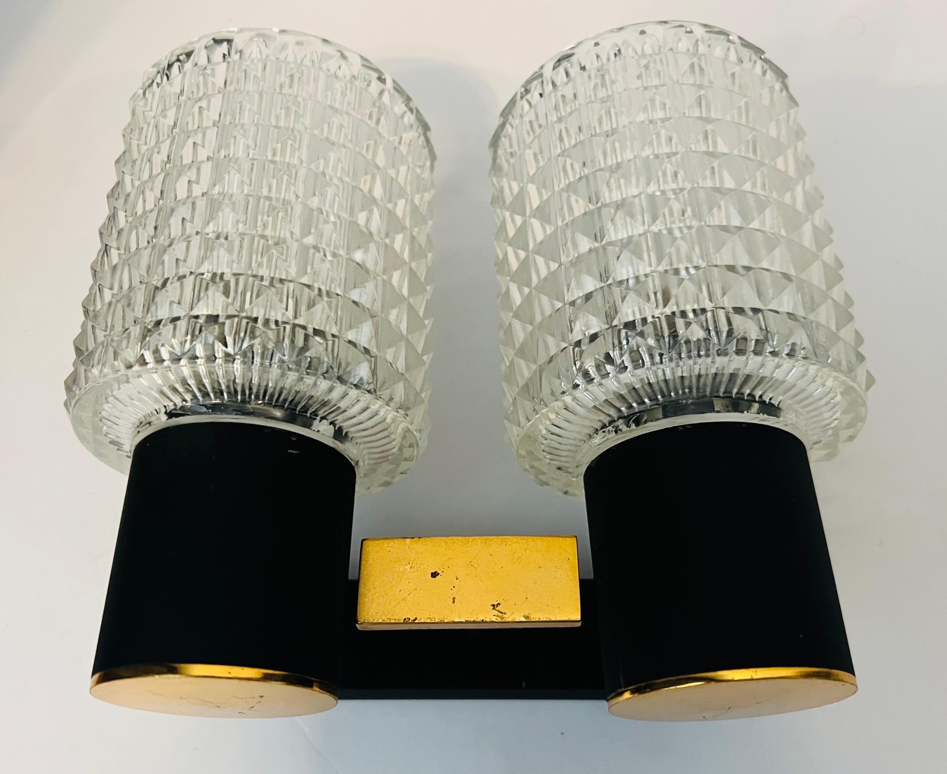 Pair French Lunel 1960s Mid-Century Wall Lights For Sale 9