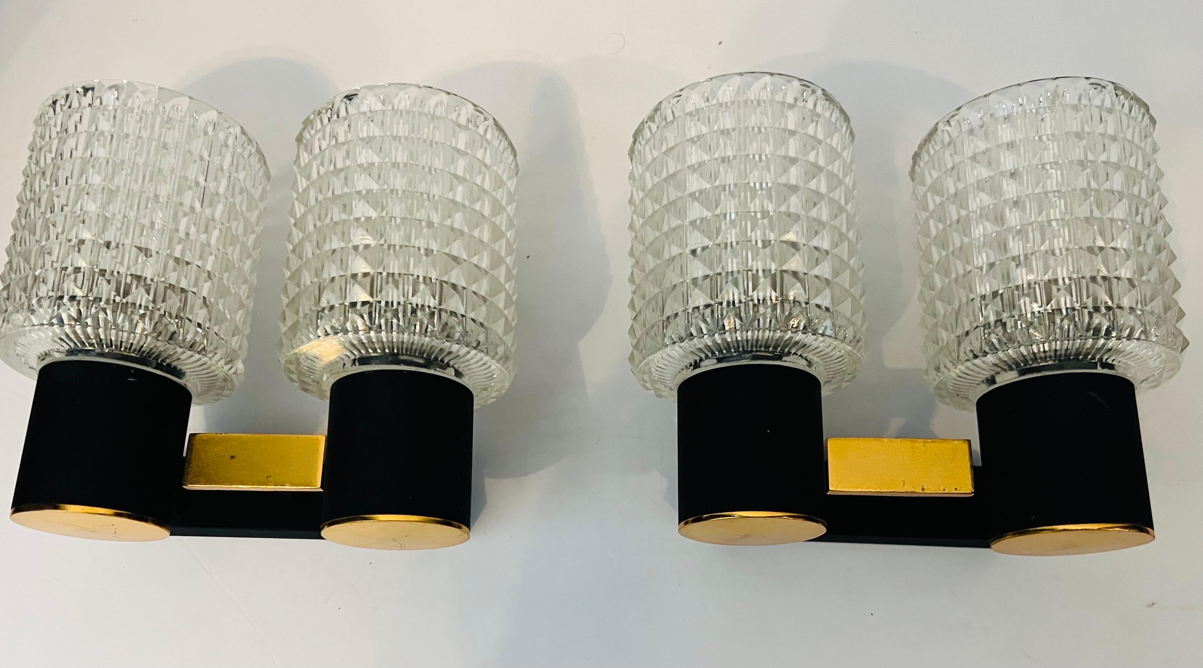 Pair French Lunel 1960s Mid-Century Wall Lights For Sale 10