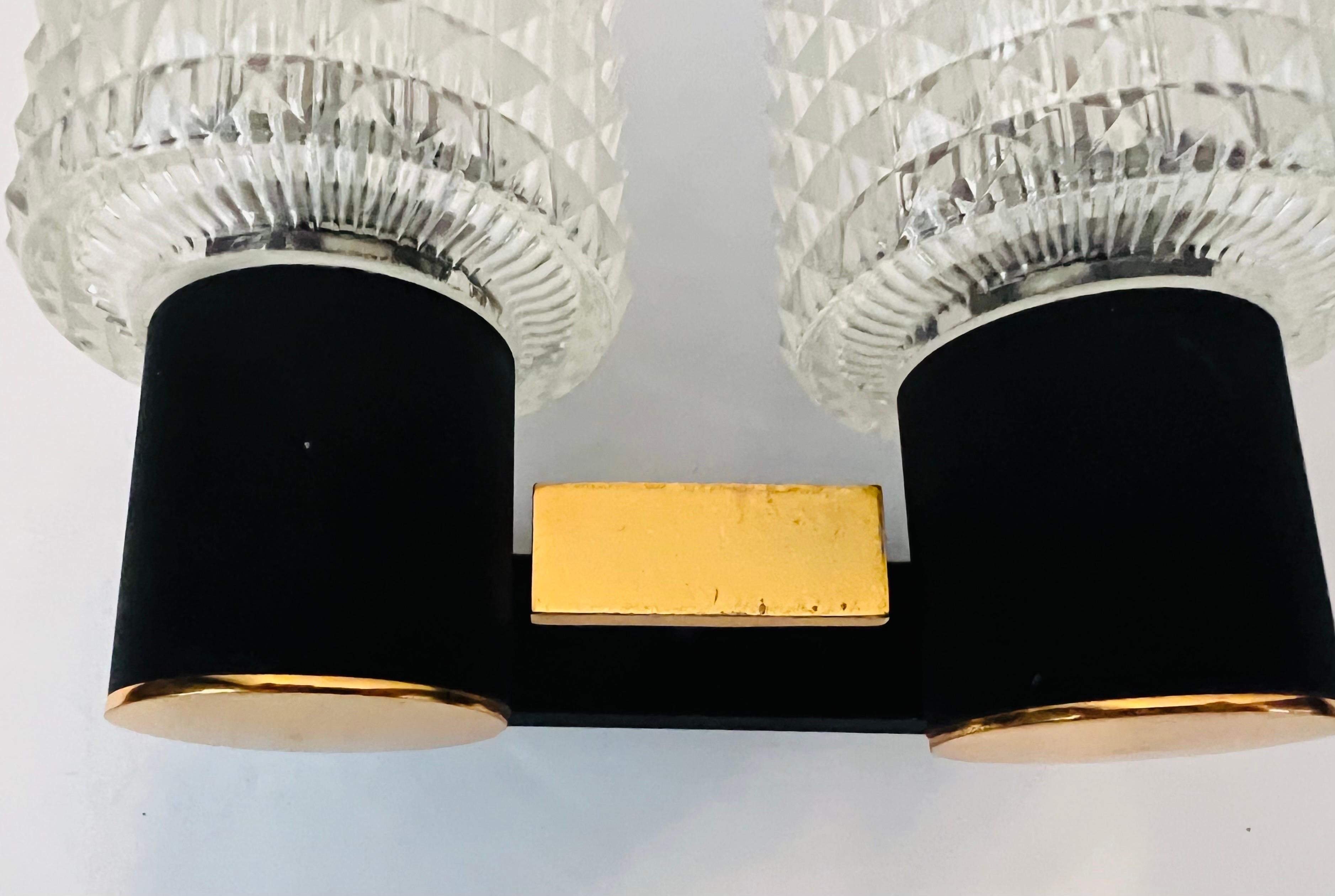 Pair French Lunel 1960s Mid-Century Wall Lights For Sale 3