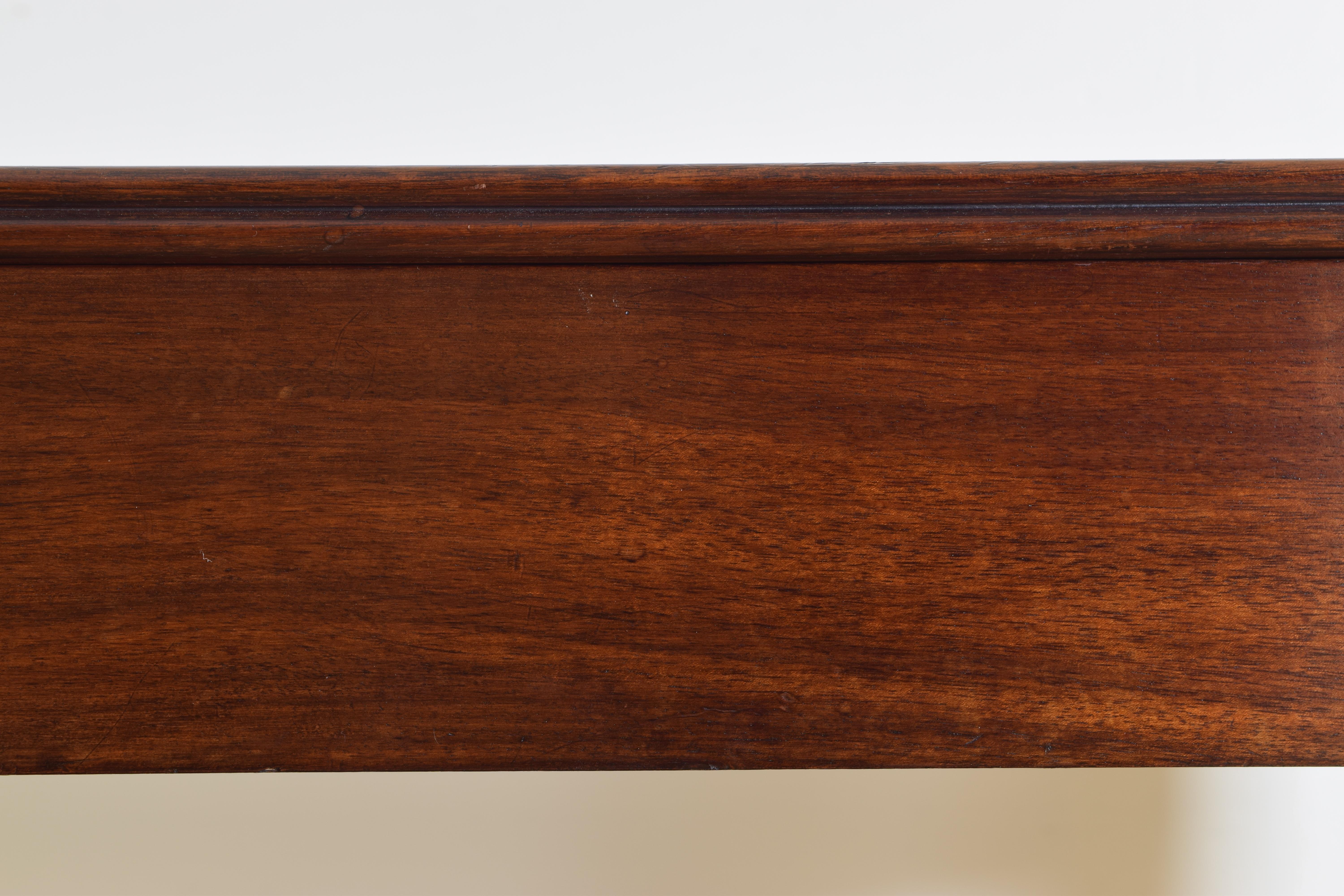 Pair French Mahogany Louis Philippe Period 1-Drawer Etagere Consoles, 2ndq 19thc 8
