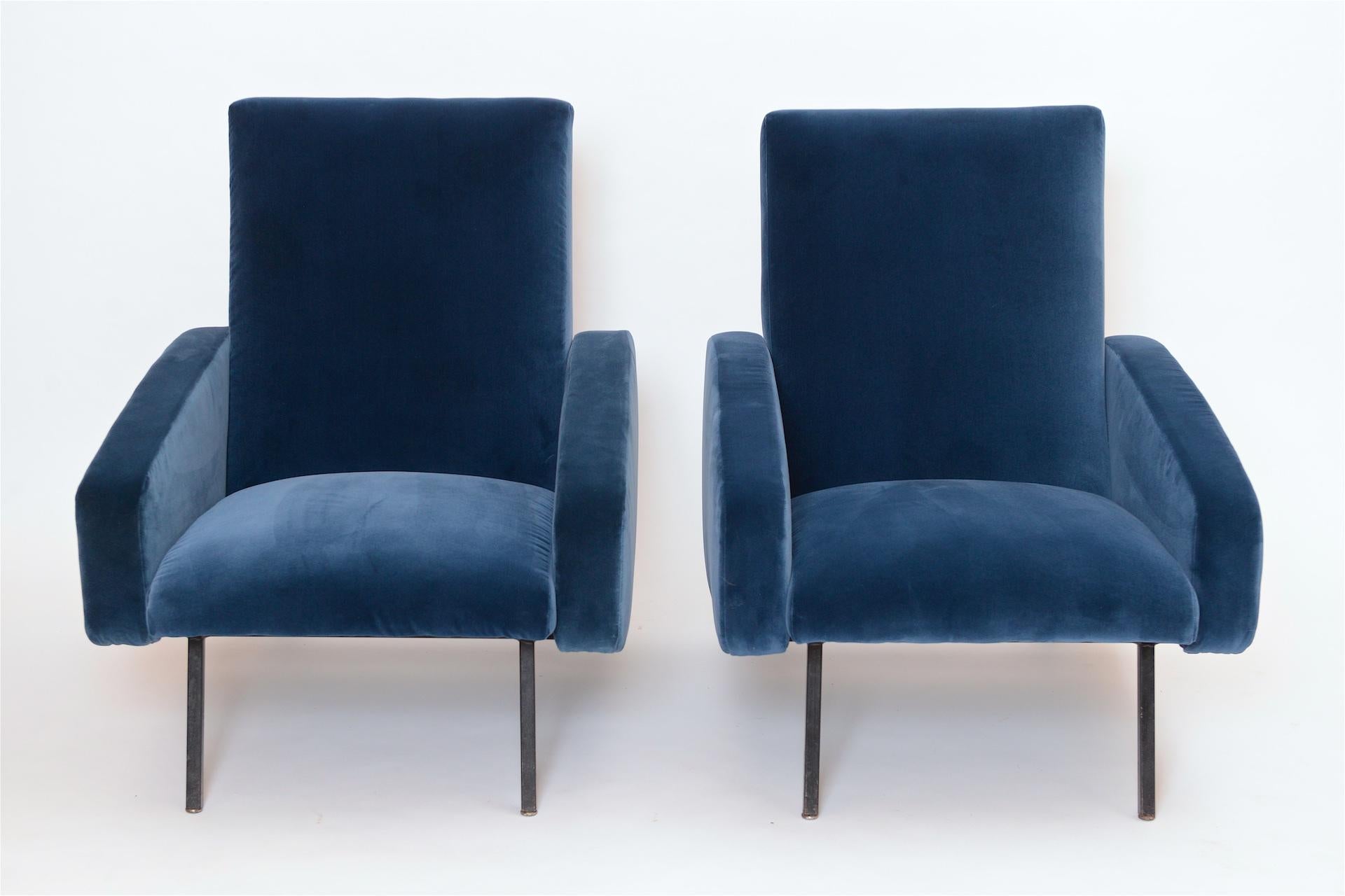Mid-20th Century Pair of French Midcentury Armchairs, circa 1950