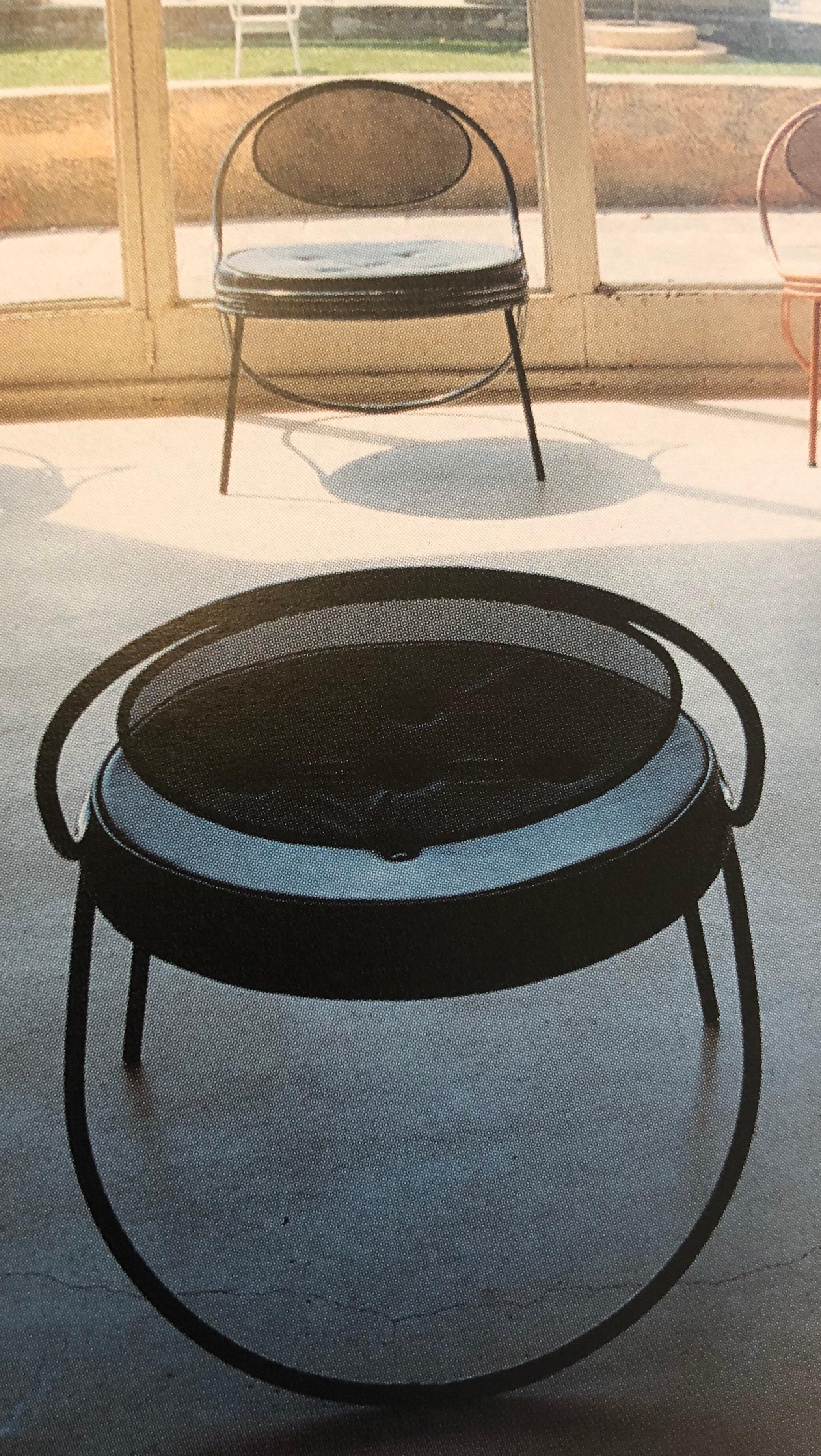 Pair French Mid-Century Modern Iron 'Copacabana' Chairs, by Mathieu Matégot 1955 3