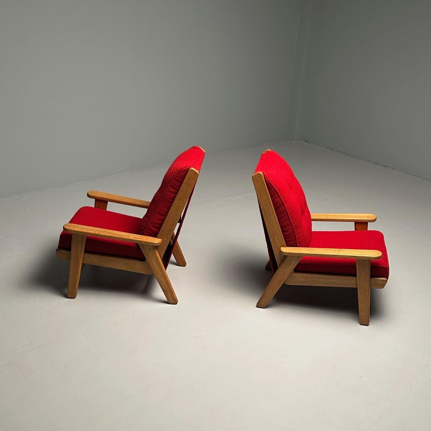 Pair French Mid-Century Modern Pierre Guariche Lounge / Arm Chairs France Export For Sale 14