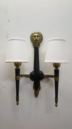 Pair of French Midcentury Sconces Maison Jansen