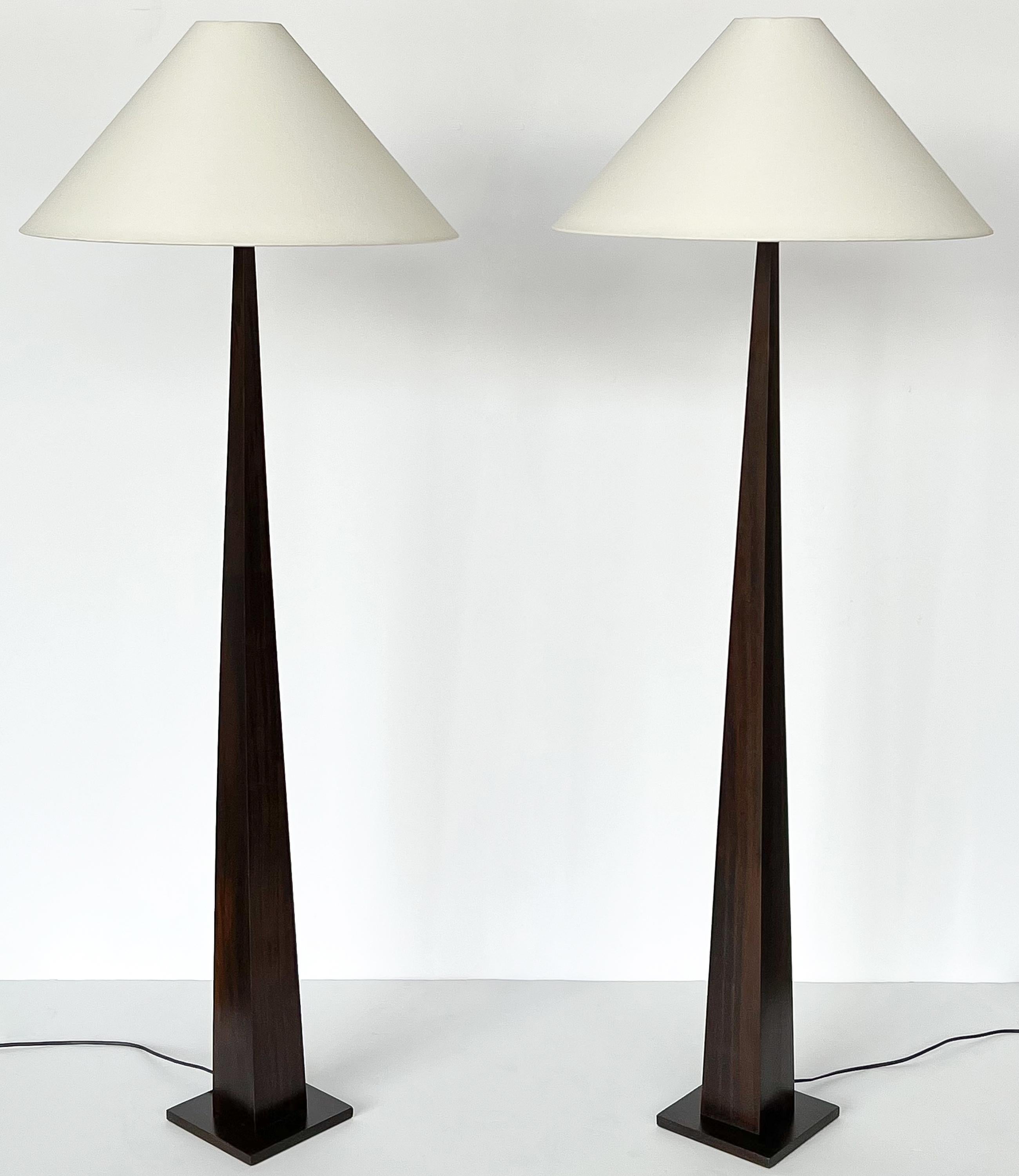 tall wooden floor lamps