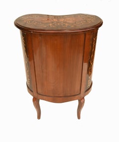 Pair French Nightstands Kidney Bean Bedside Chests Louis XV