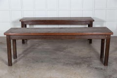 Pair French Oak Cafe Tables
