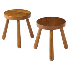 Pair French Stools in the Style of Charlotte Perriand, Period, C 1950