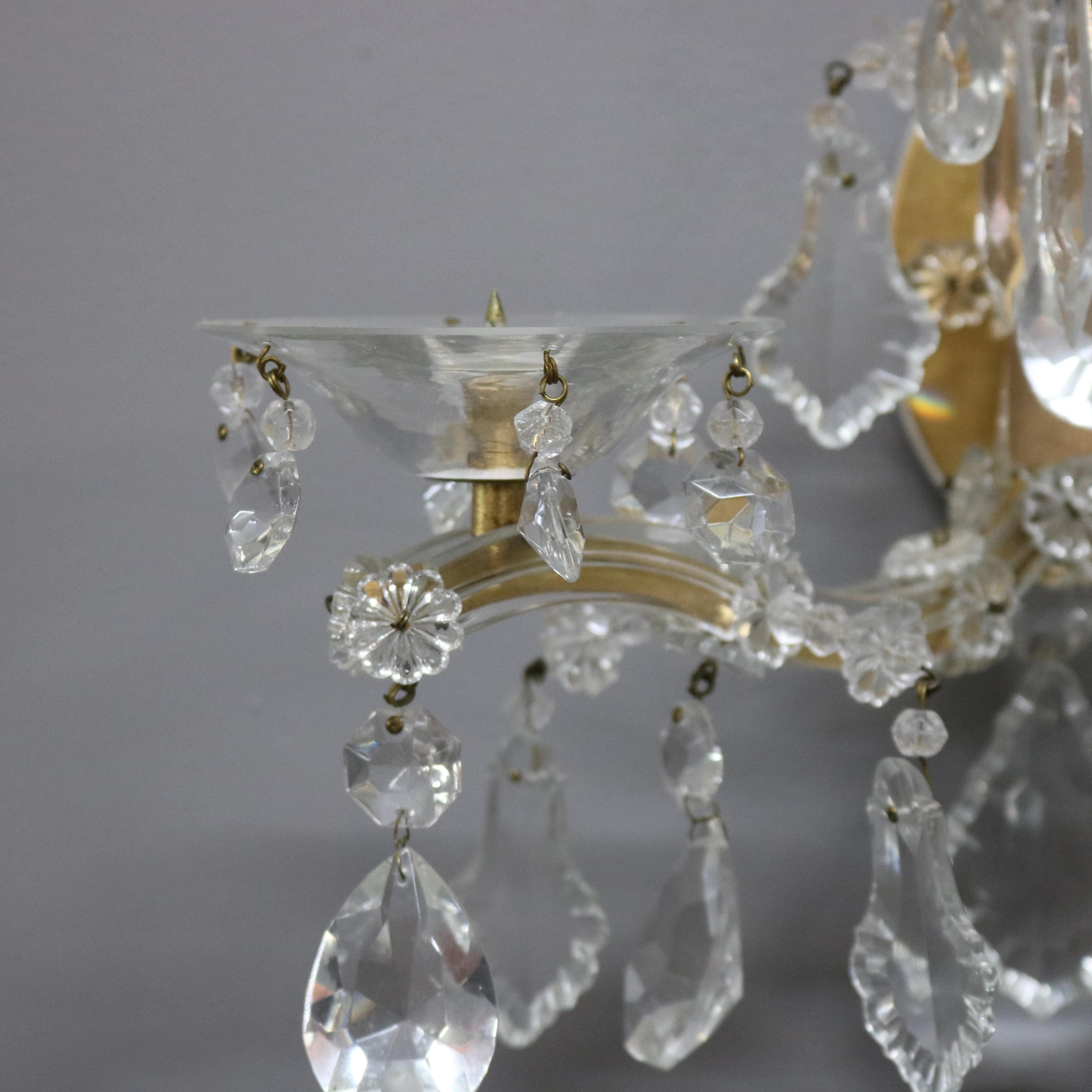 crystal wall candle holder