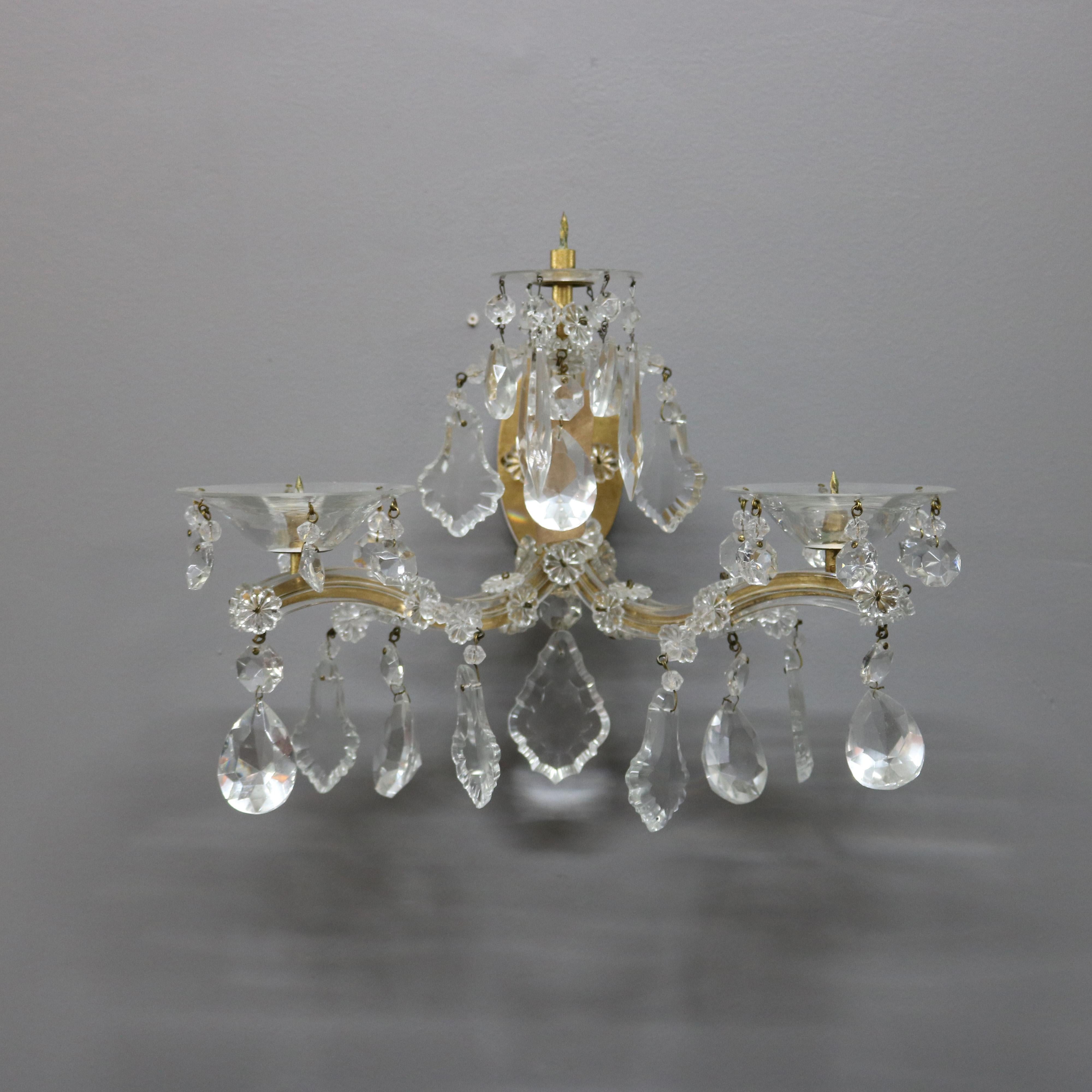crystal wall sconces for candles