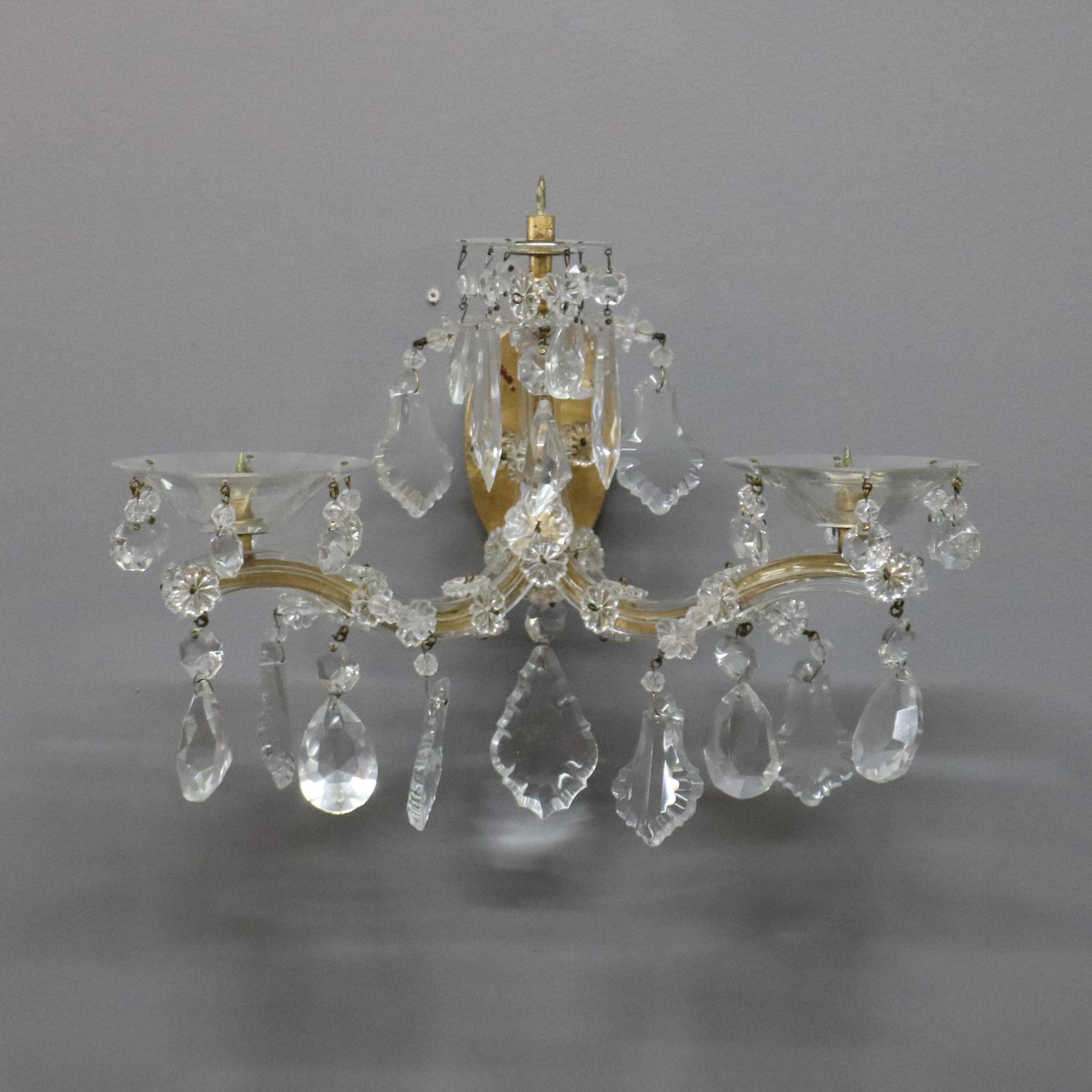 crystal candle sconces