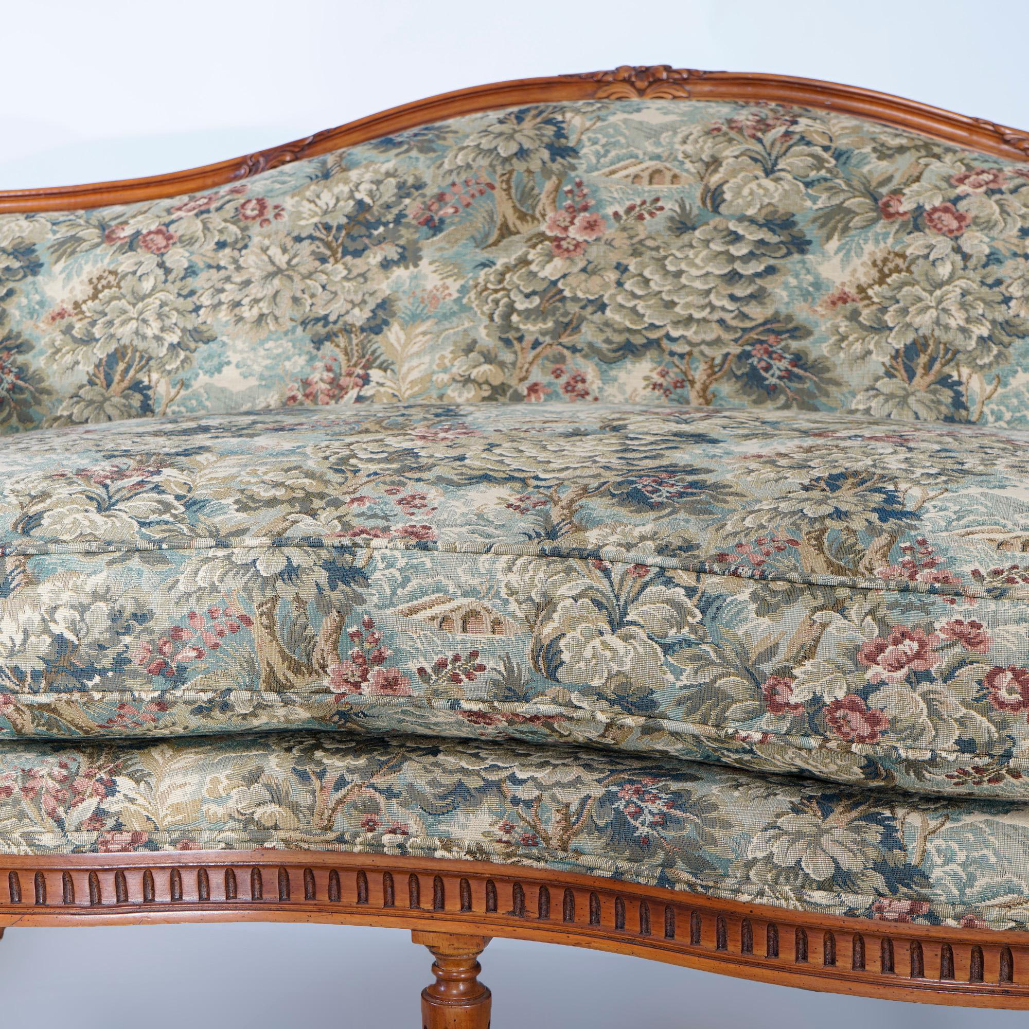 Pair French Style John Widdicomb Furniture Company Upholstered Settees, 20th C. In Good Condition In Big Flats, NY