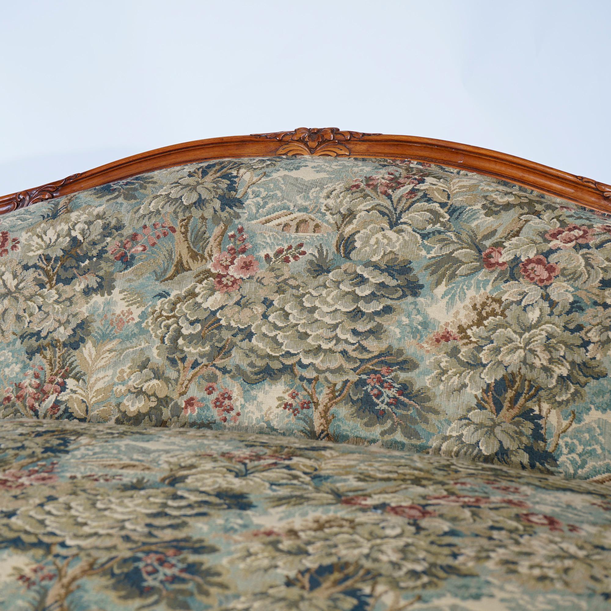 20th Century Pair French Style John Widdicomb Furniture Company Upholstered Settees, 20th C.