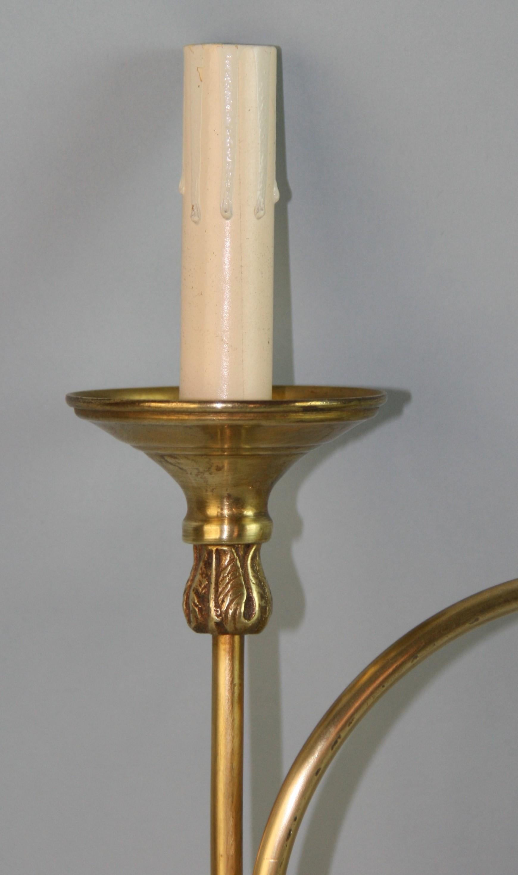 Pair French Trumpet Sconces '2 Pair Available' For Sale 5