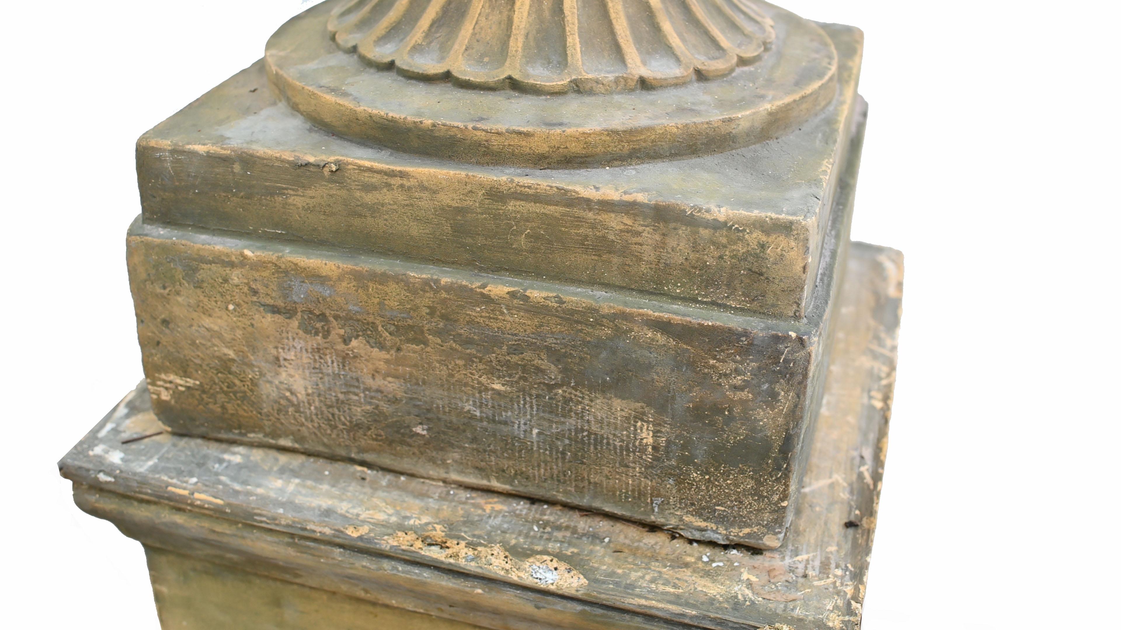 Pareja de Urnas de Jardín Campana Base Pedestal Clásica Thomas Hope Terracota en venta 5