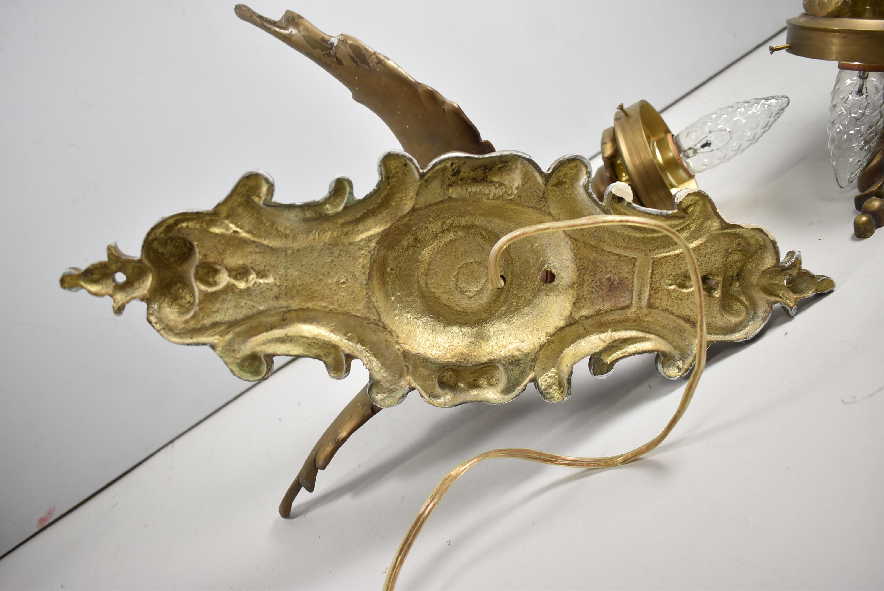 Pair of Gargoyle Bronze Gothic Style Wall Sconces 2