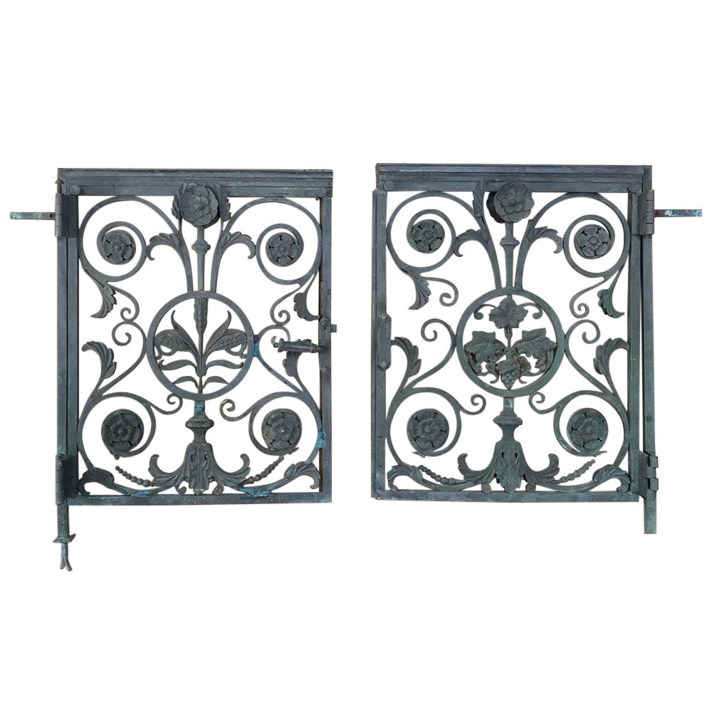 Pair of Gates, 19th Century Bronze for Communion Rail