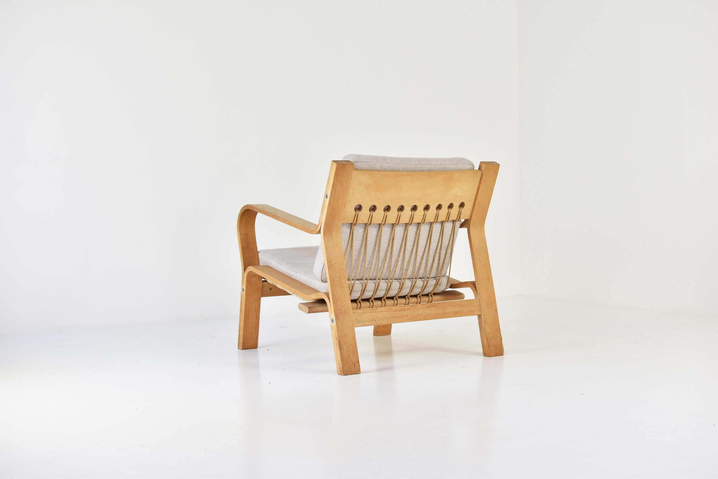 Fabric Pair of GE 671 Easy Chairs by Hans Wegner for GETAMA, Denmark, 1967