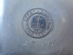 Pair of George II Style Silver Plated Candlesticks by Derby Silver Co.