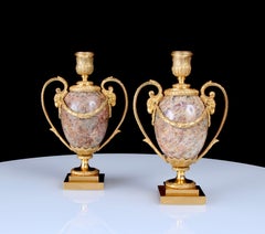 Pair George III Ormolu Fluorspar Cassolettes Attributed To Matthew Boulton