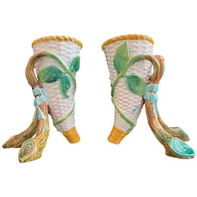 George Jones Majolica Iris Pitcher, England, circa 1875 For Sale at ...