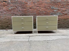 Pair of George Nelson for Herman Miller Steel Frame Dressers