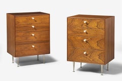 Pair George Nelson Thin Edge Rosewood Chests