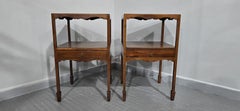 Pair Georgian Bedside Lamp Tables