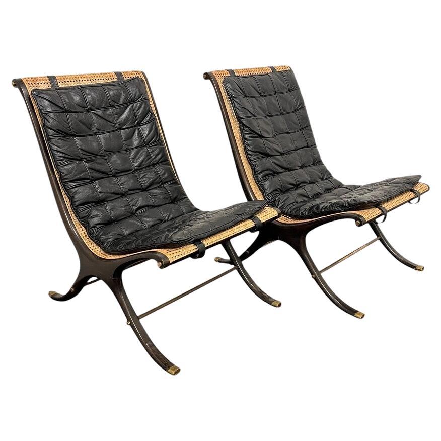 Paar Gerald Jerome Lounge Chairs für Heritage Furniture im Angebot
