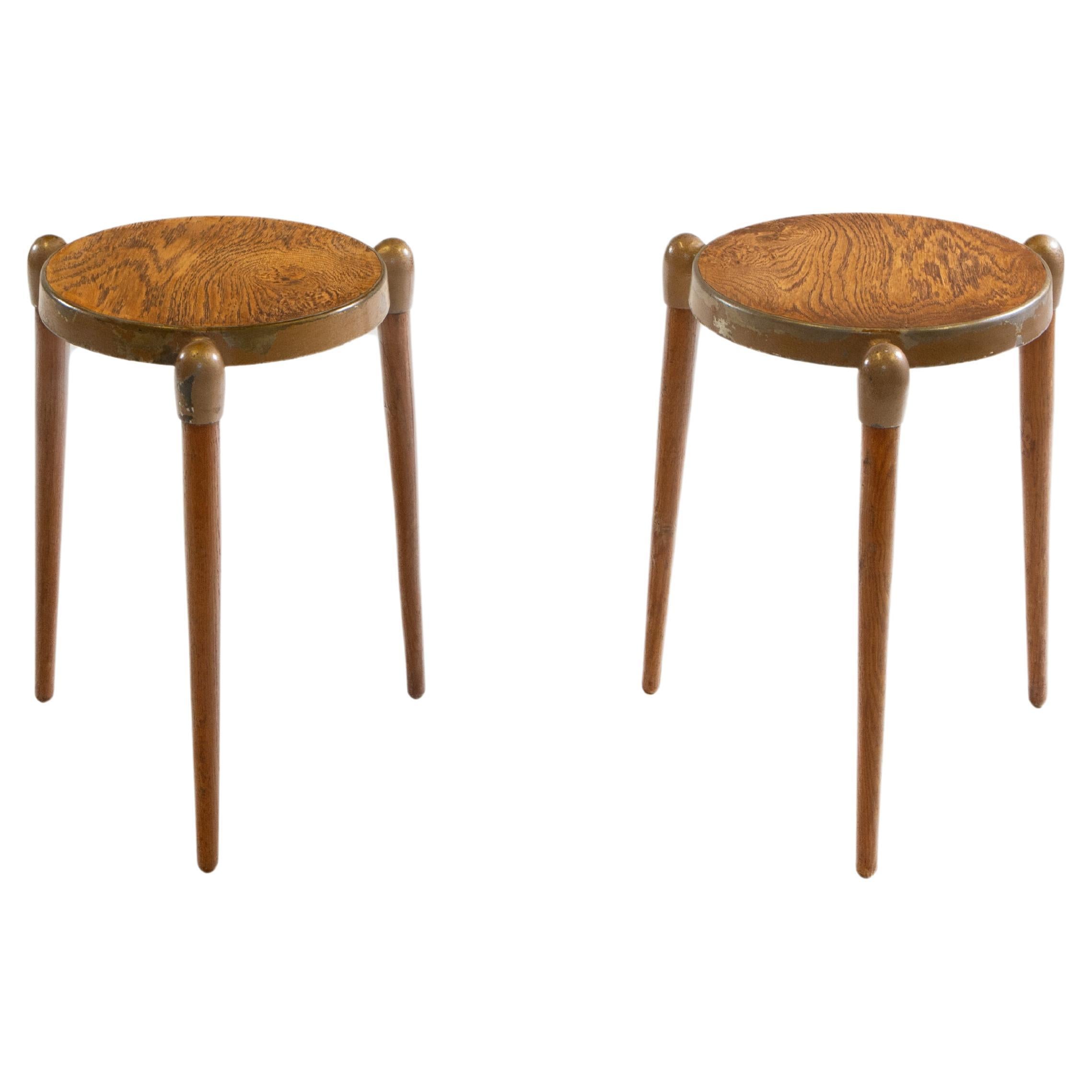 Pair Gerald Summers Mid Century Modernist Side Tables For Sale