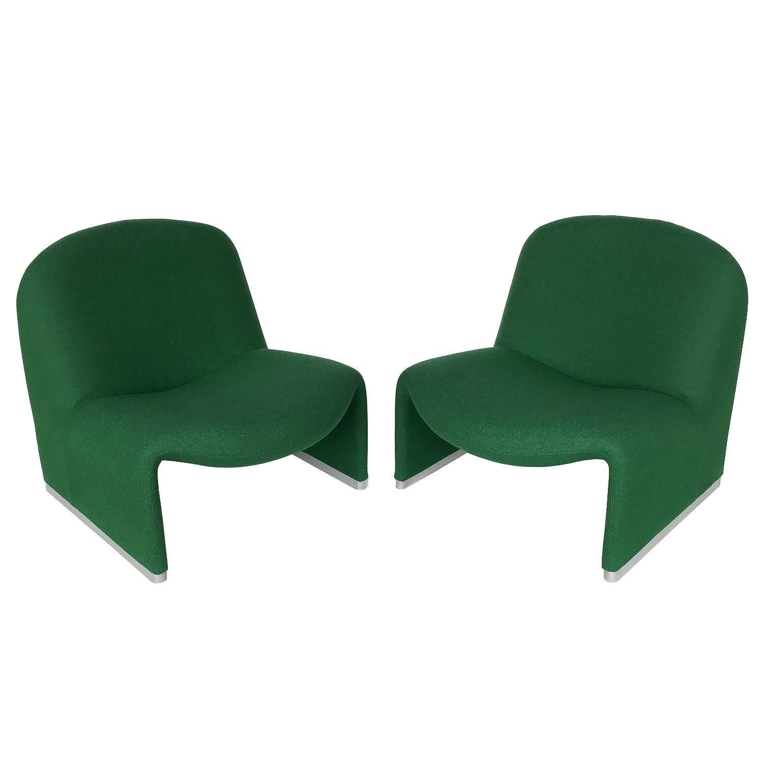 Pair of Giancarlo Piretti "Alky" Slipper Lounge Chairs