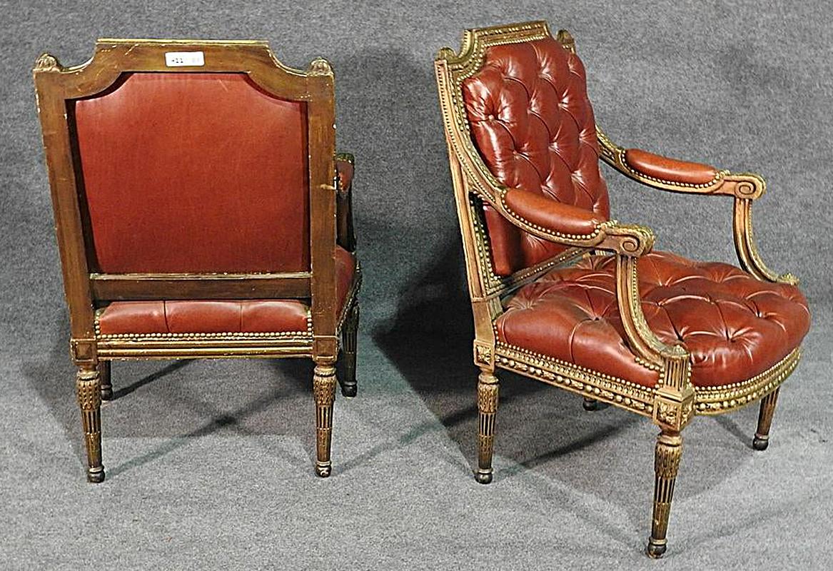 brown armchairs