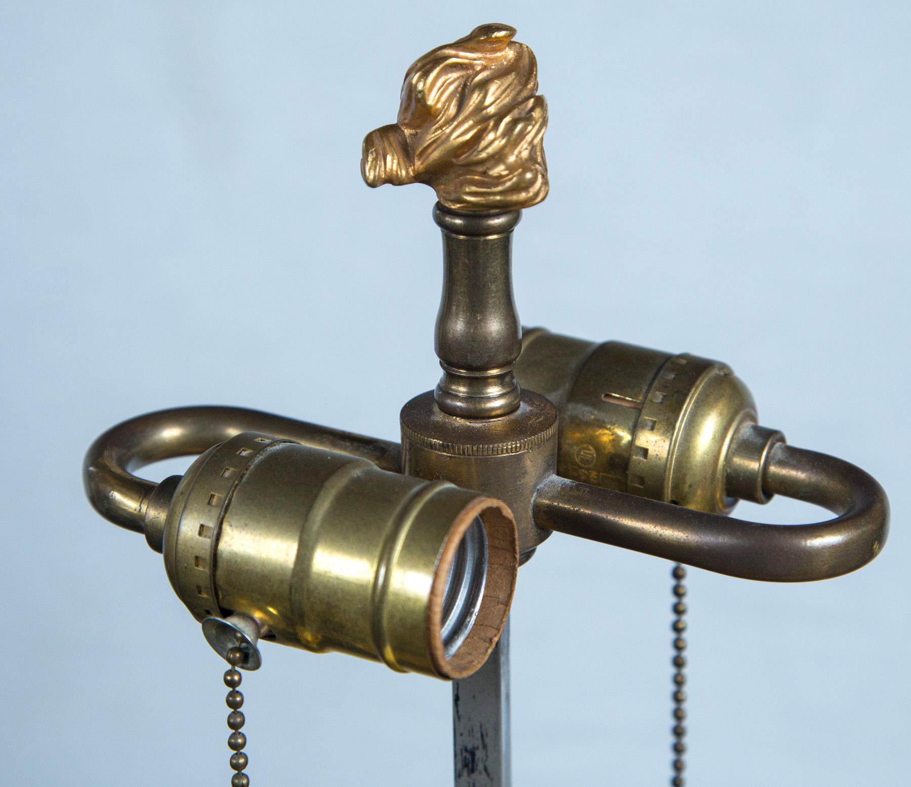French Pair of Gilt Bronze Boulliat Lamps