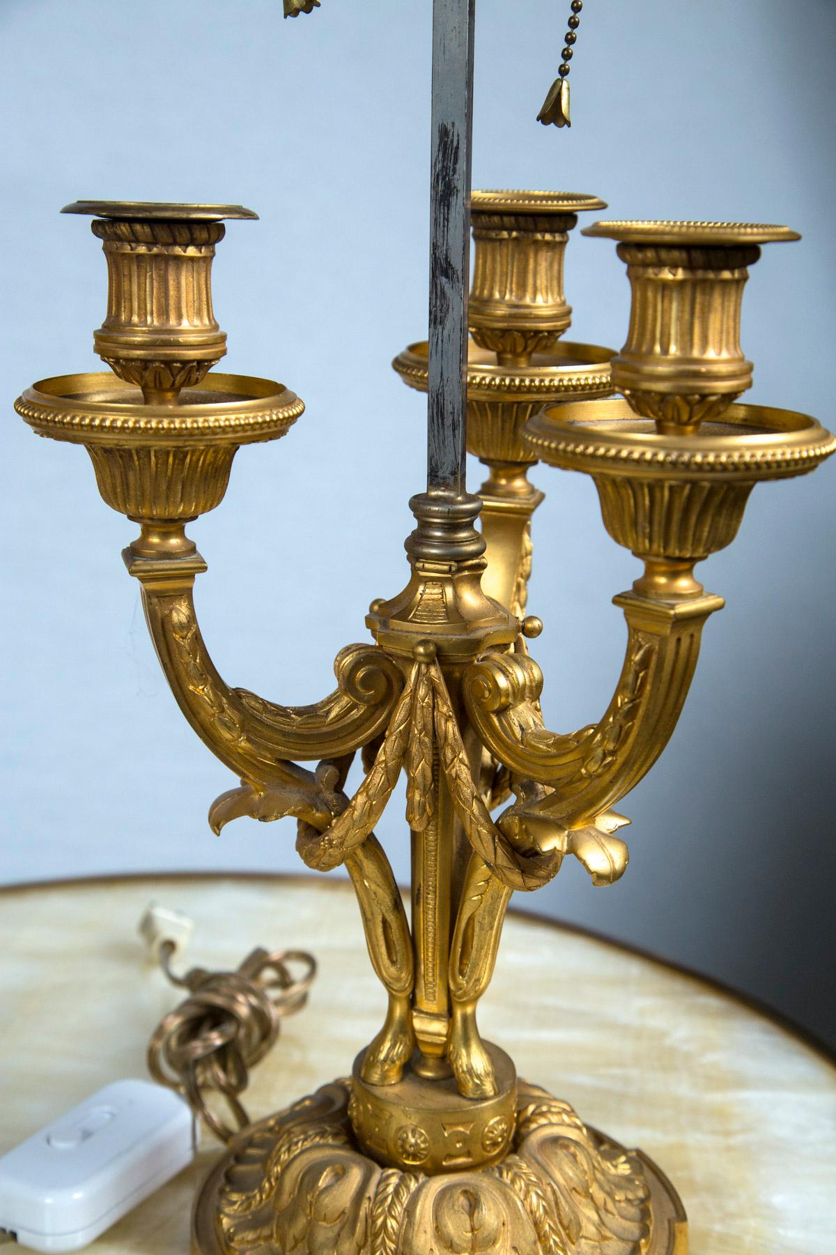 Pair of Gilt Bronze Boulliat Lamps 3