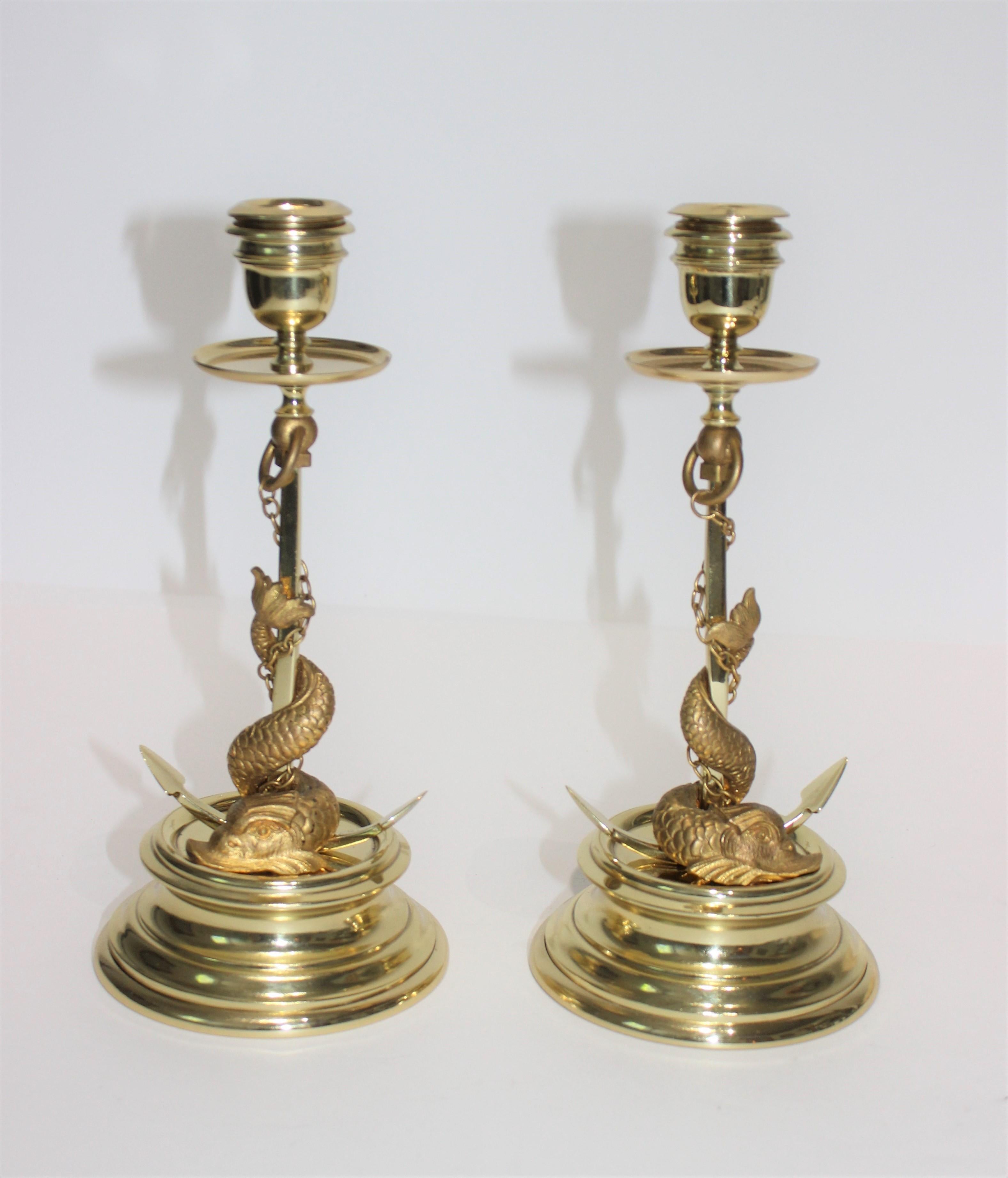 Pair of Gilt Bronze Candlesticks 6