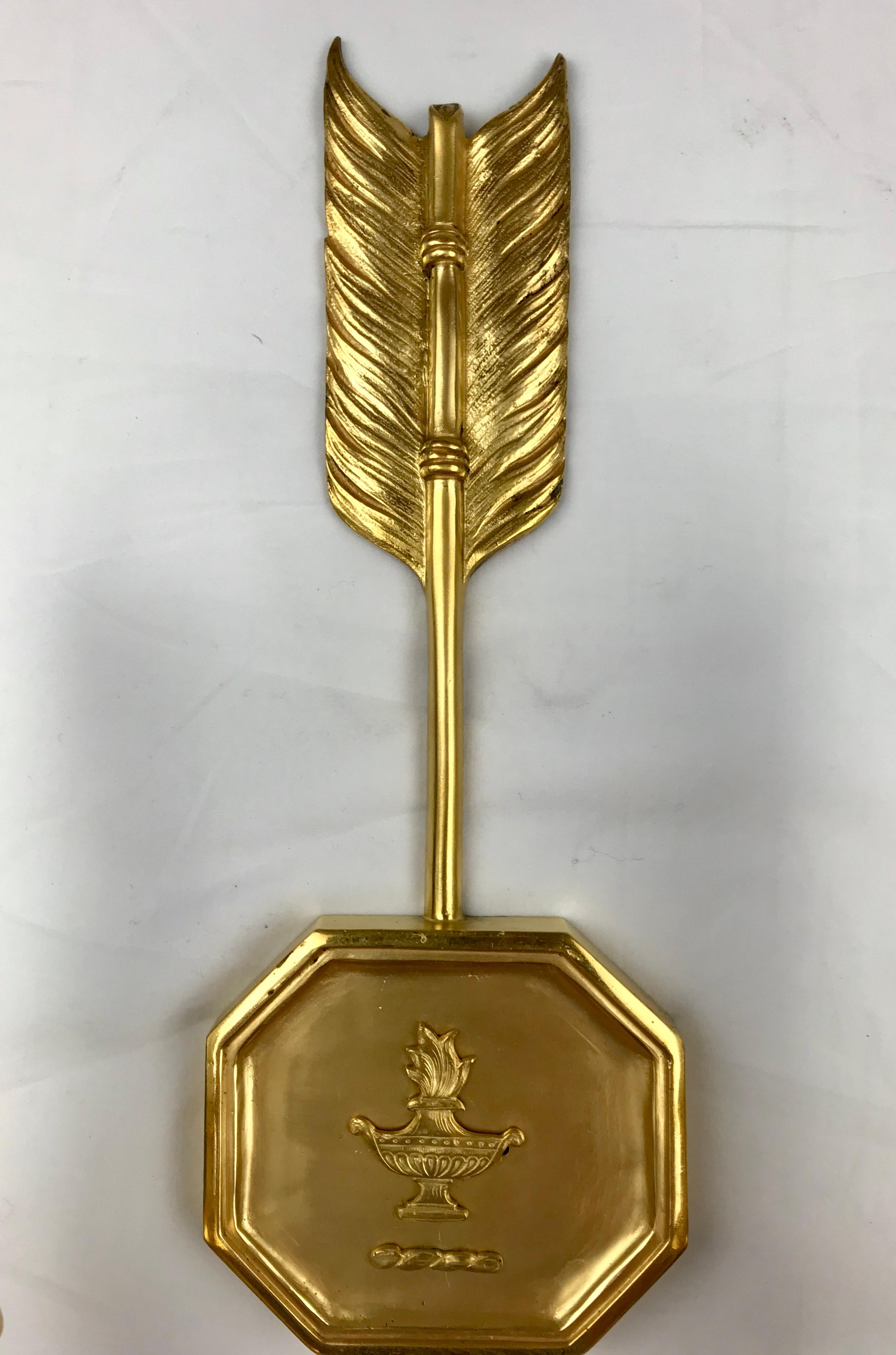 XIX secolo Coppia di sconsole in bronzo dorato in stile Impero di E. F. A. Caldwell in vendita