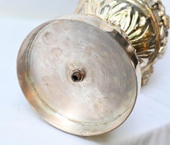 Pair Gilt Bronze French Ewers Jug Vases Napoleon III Cherub