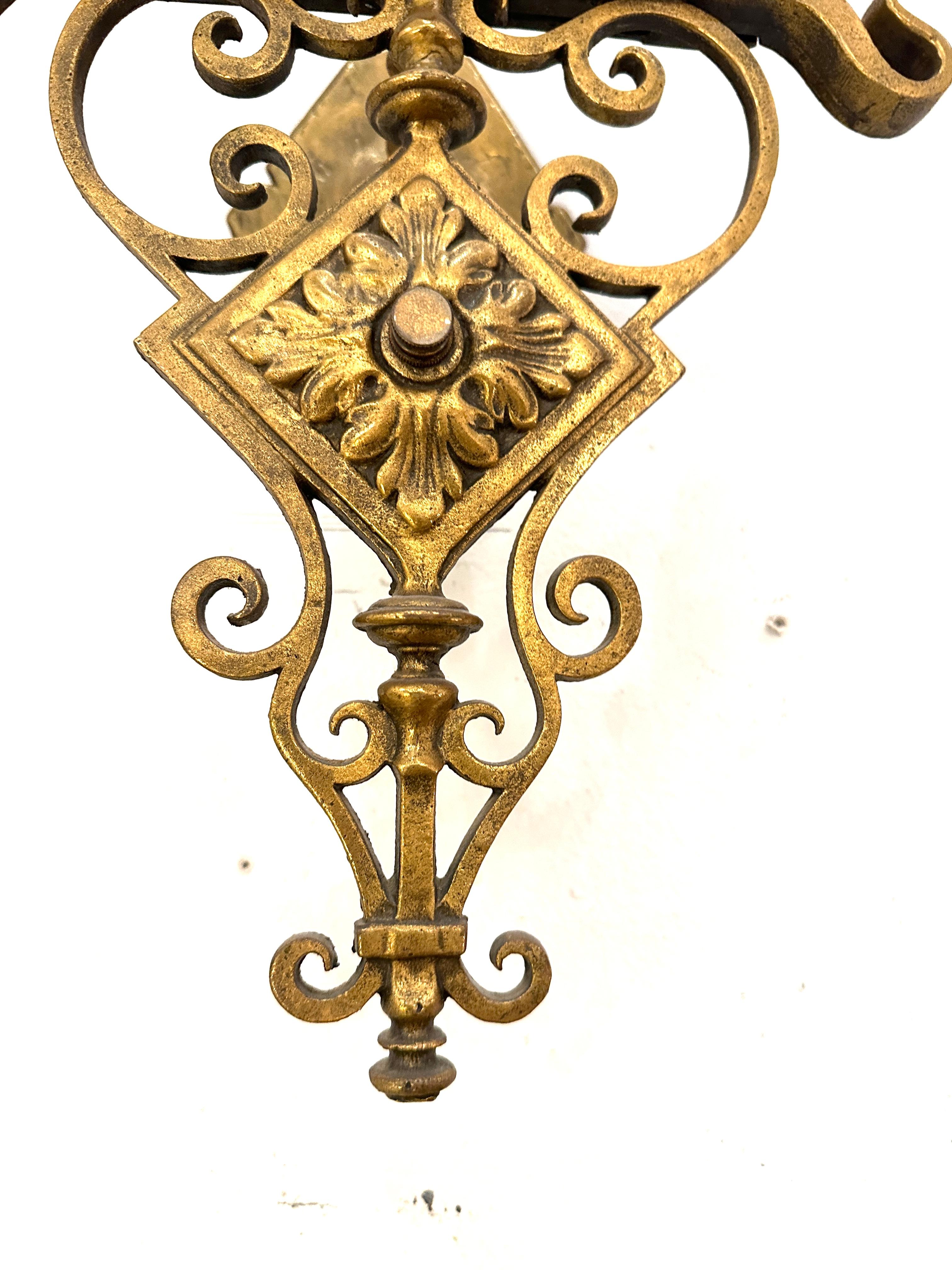 Other Pair, Gilt Bronze Three Light Wall Sconces For Sale
