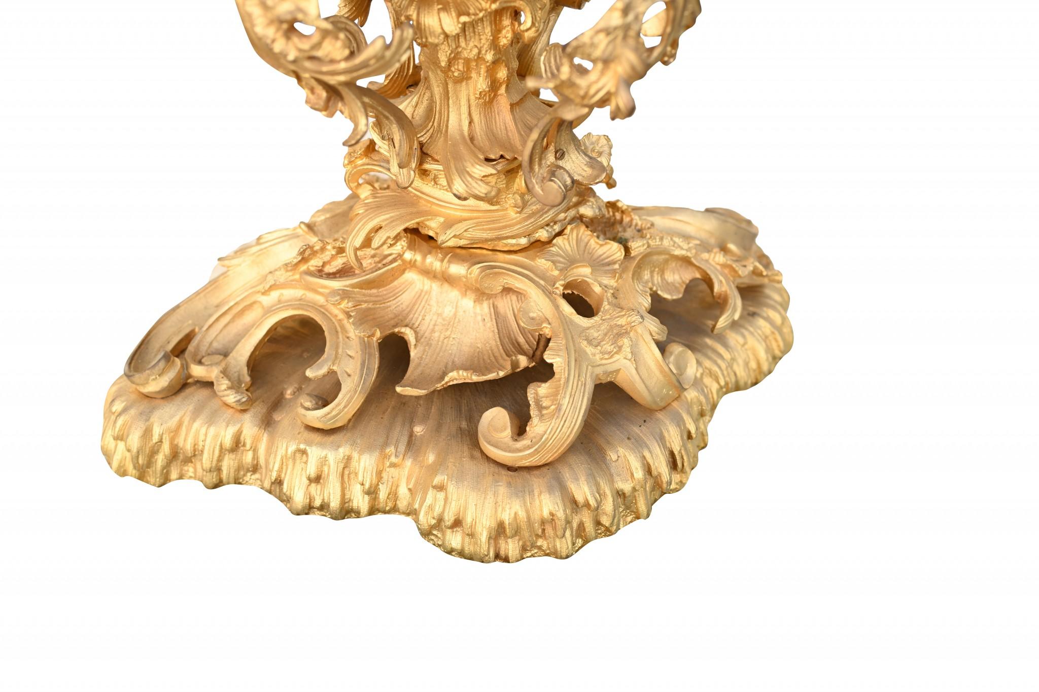 Pair Gilt Rococo Urns French Gilt Tureens Louis Rocaille For Sale 11