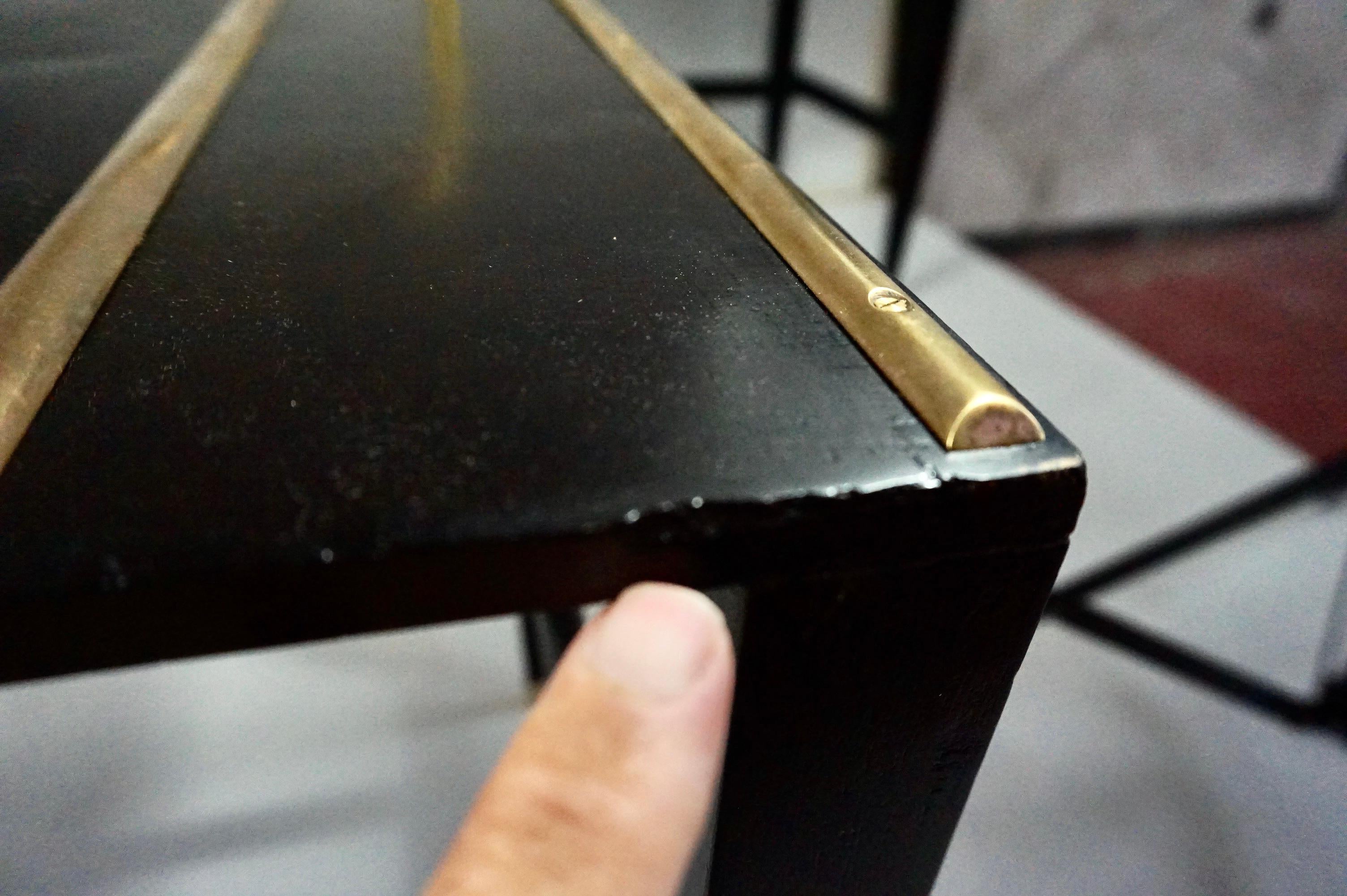 Paire de tables d'appoint laquées noires de Gio Ponti provenant de l'Hôtel Royal, Naples, 1955 en vente 5