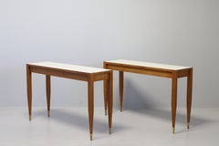 Pair Gio Ponti Consoles for Giordano Chiesa Italy, 1964