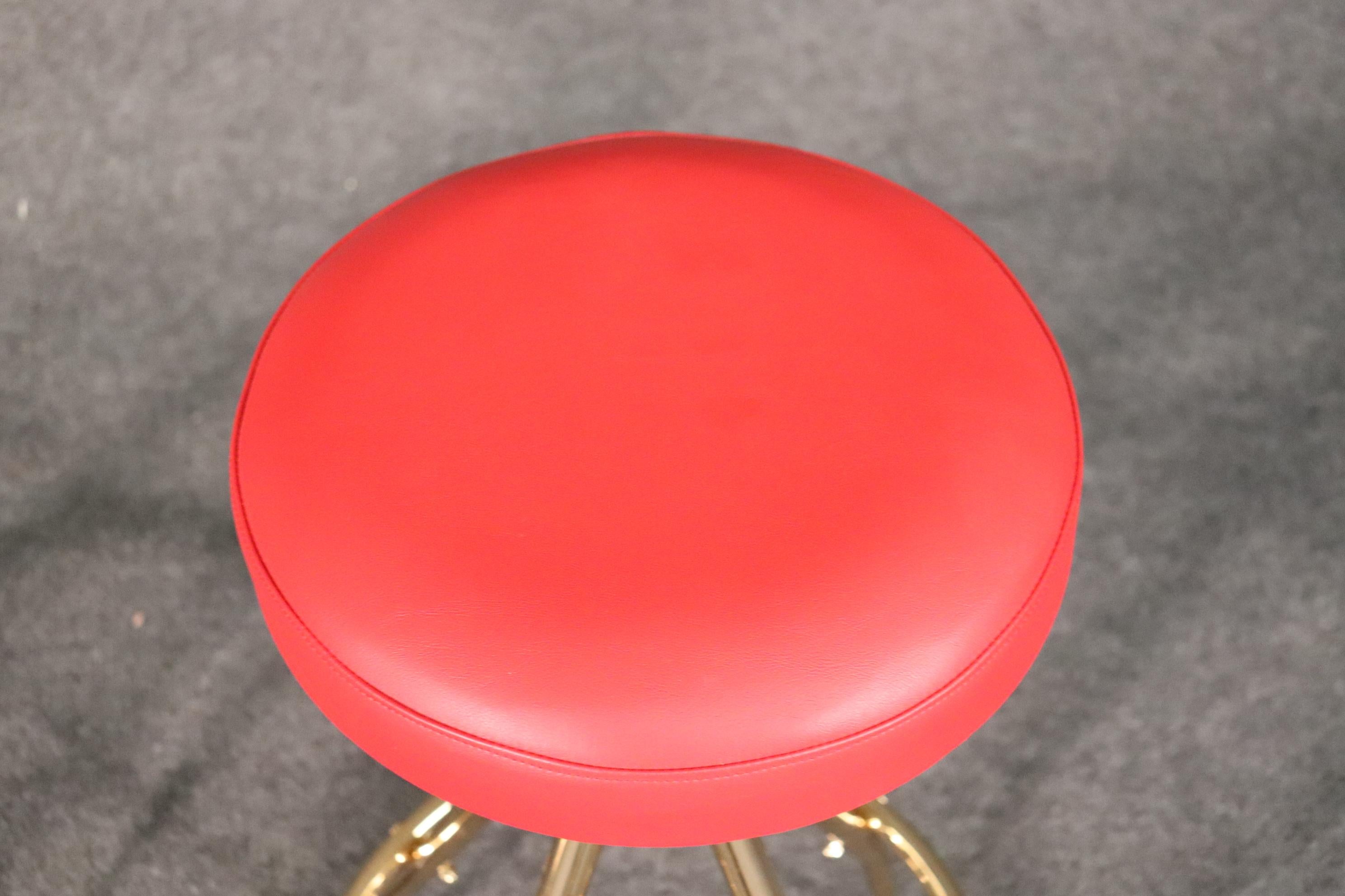 Mid-Century Modern Pair of Gio Ponti Style Italian Midcentury Modern Bar Counter Stools