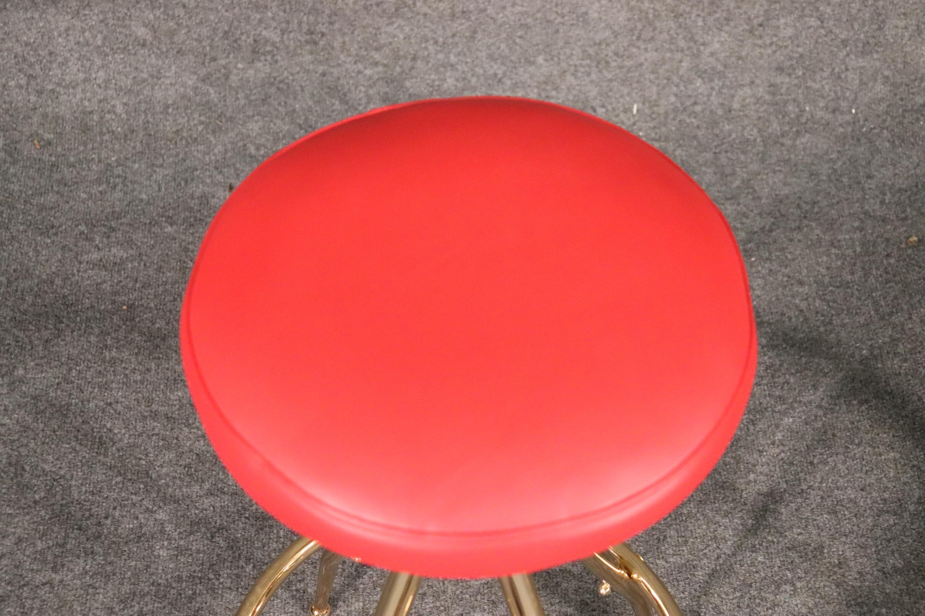 Pair of Gio Ponti Style Italian Midcentury Modern Bar Counter Stools 2