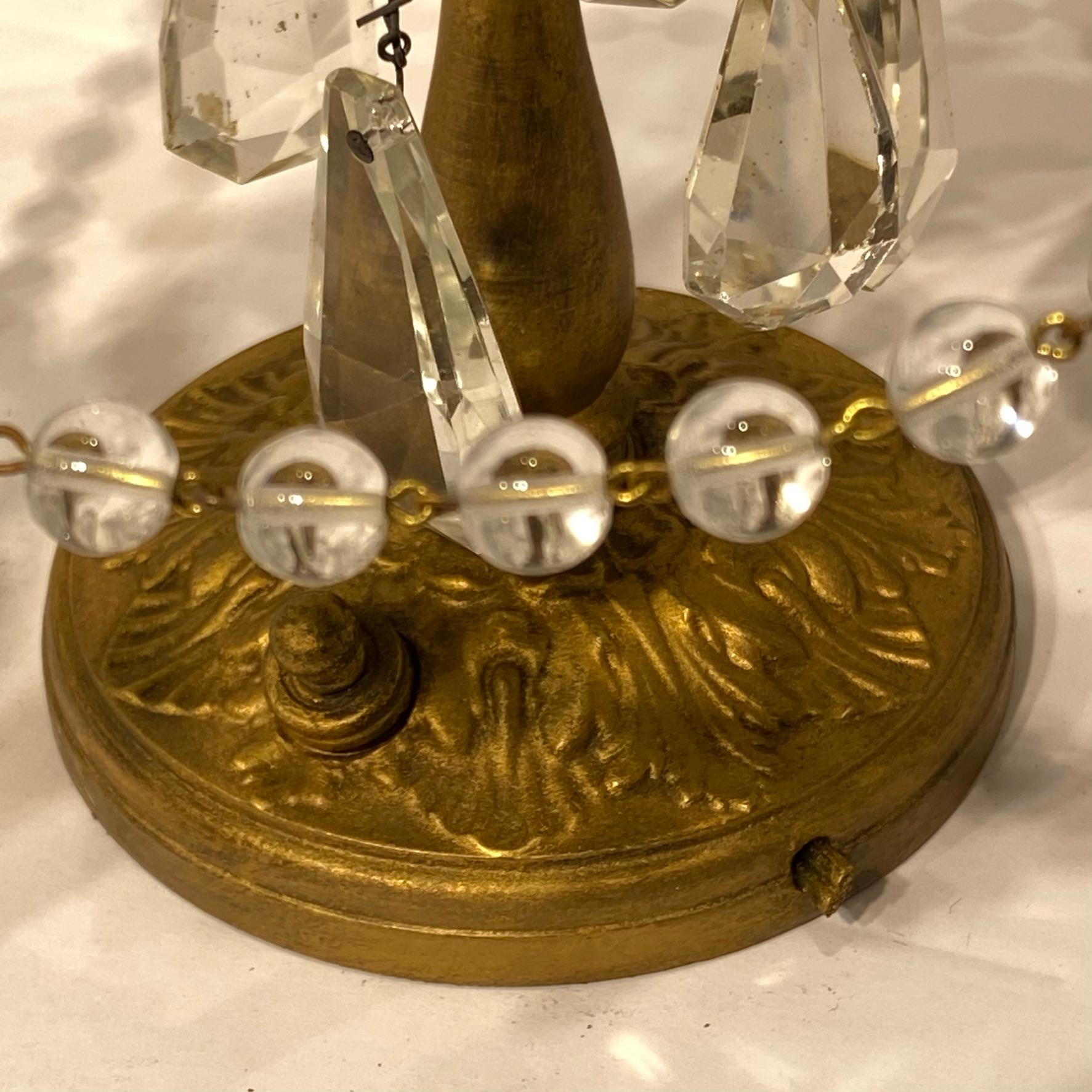 Pair Girandole Candelabra Table Lamps For Sale 1